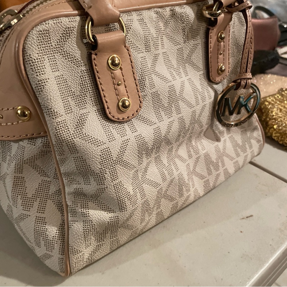 Michael Kors Cream and Tan Women's Bag